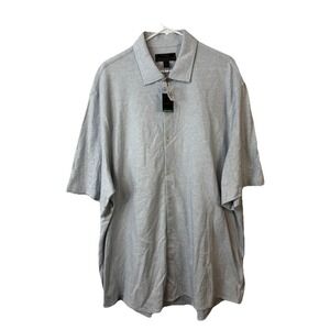 NWT Jos. A. Bank Reserve Men's Shirt 3XLT Blue Herringbone Casual Vacation Camp